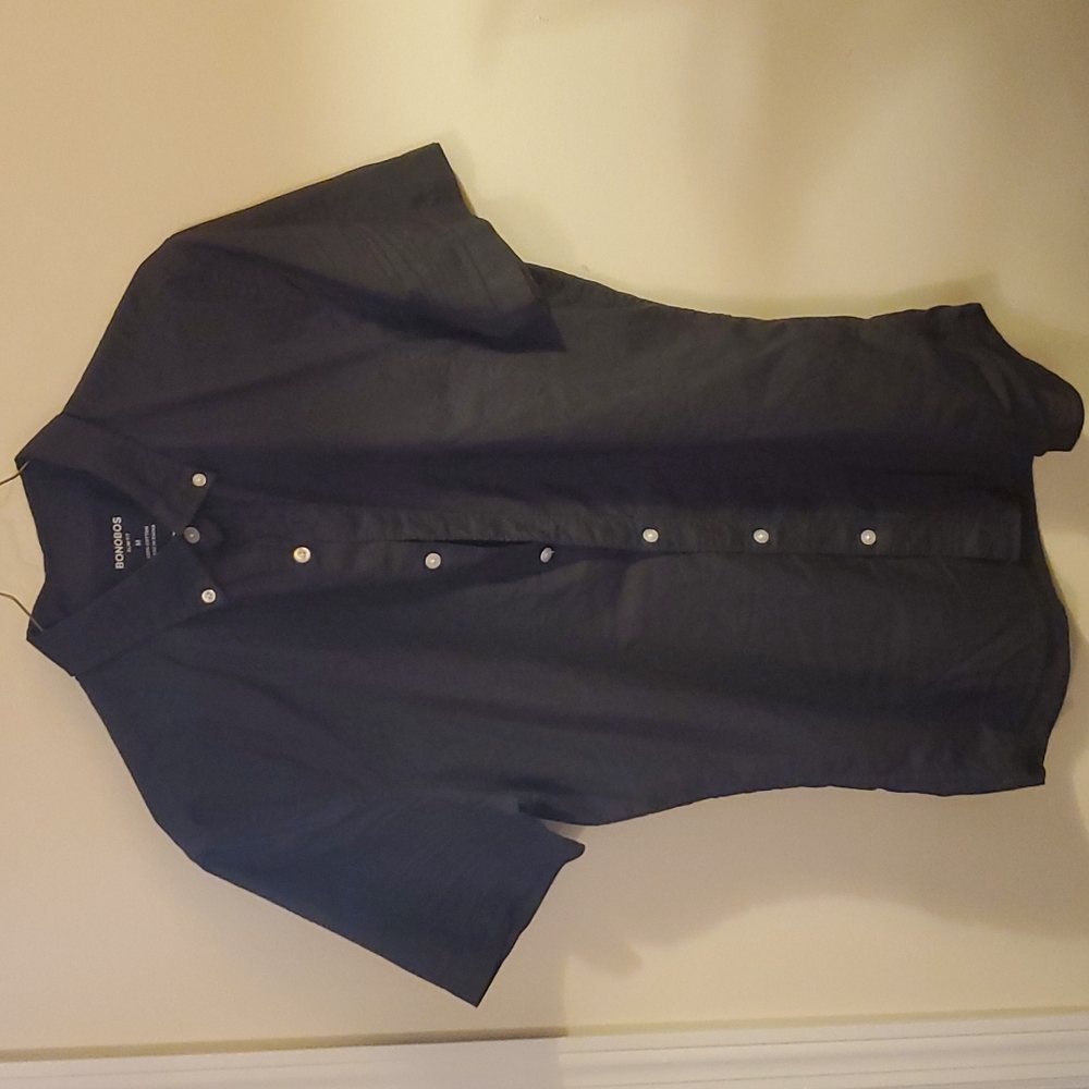 Bonobos Navy Short Sleeve Button Up Shirt